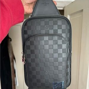 Louis Vuitton Avenue Black Checkered Slingbag